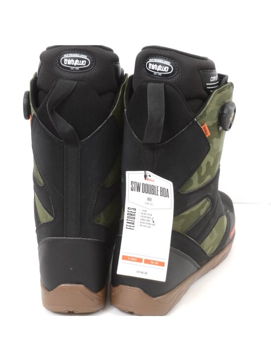 NEW Thirty-Two STW Double Boa Snowboard Boot Men\'s 13 Black/Camo main image 5